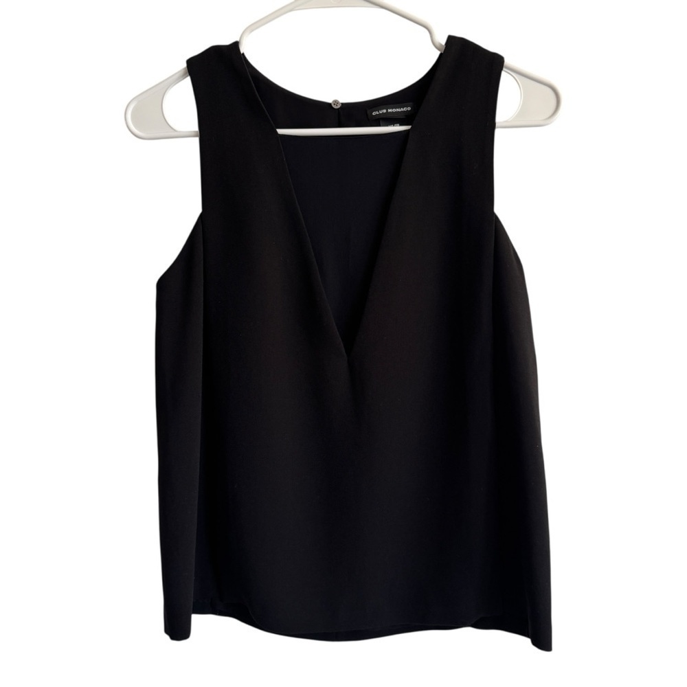 Club Monaco Black Sleeveless Top, Size XS